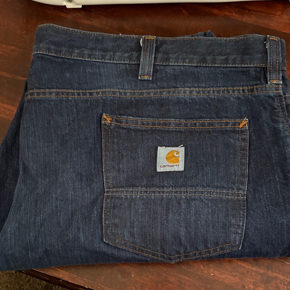 Carhartt Men's Dark Blue Relaxed Jeans